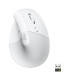 Mouse raton vertical logitech lift for business 6 botones 4000 dpi wireless inalambrico blanco hueso