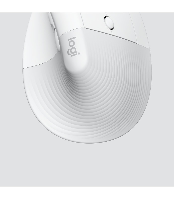 Mouse raton vertical logitech lift for business 6 botones 4000 dpi wireless inalambrico blanco hueso