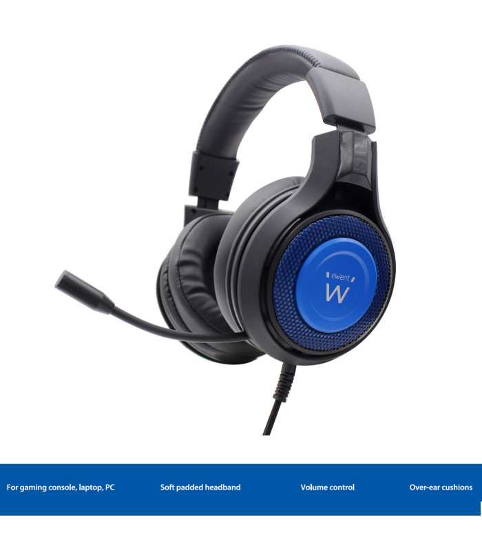 Auriculares para gaming ewent pl3322 con microfono pc & consola