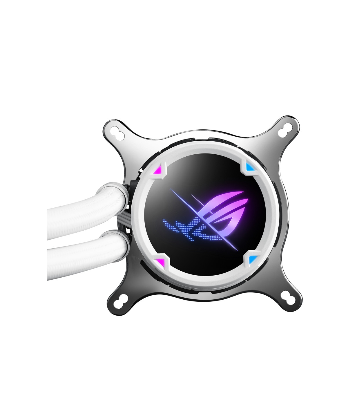 Kit refrigeracion liquida asus rog strix lc ii 240 argb white edition all in one 2 ventiladores 120mm gaming