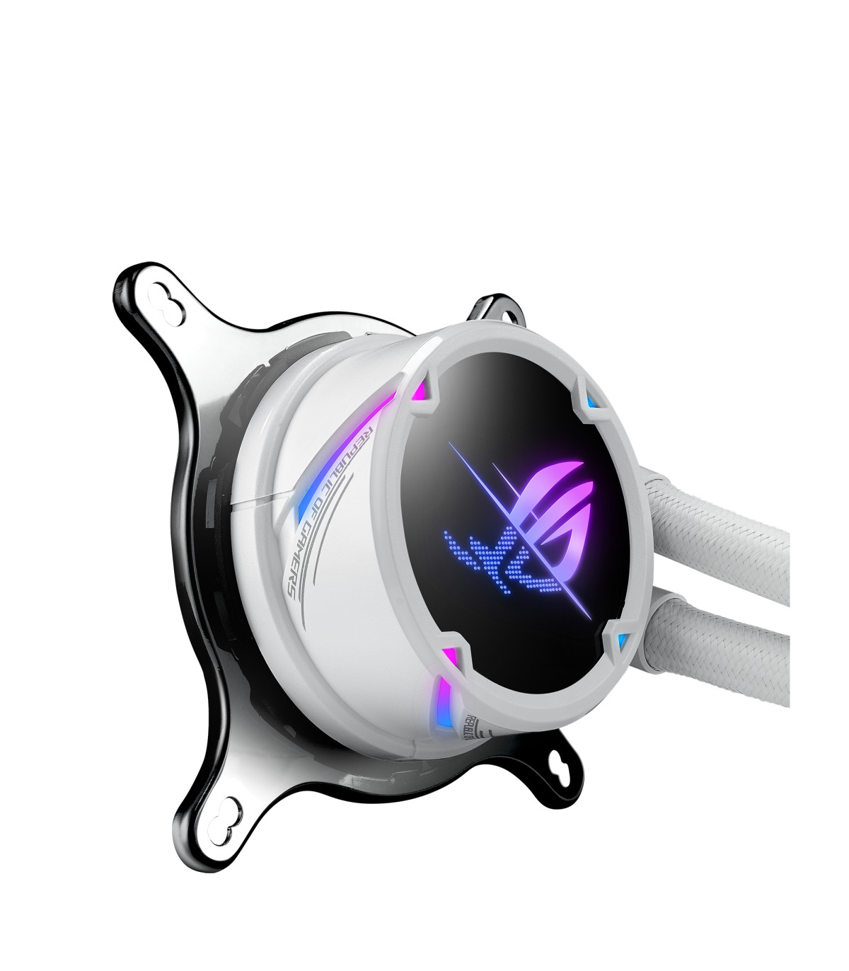 Kit refrigeracion liquida asus rog strix lc ii 240 argb white edition all in one 2 ventiladores 120mm gaming