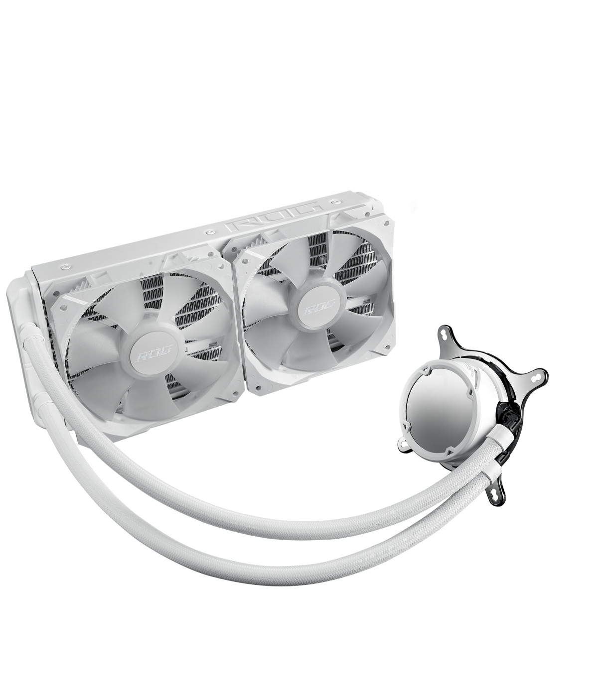 Kit refrigeracion liquida asus rog strix lc ii 240 argb white edition all in one 2 ventiladores 120mm gaming