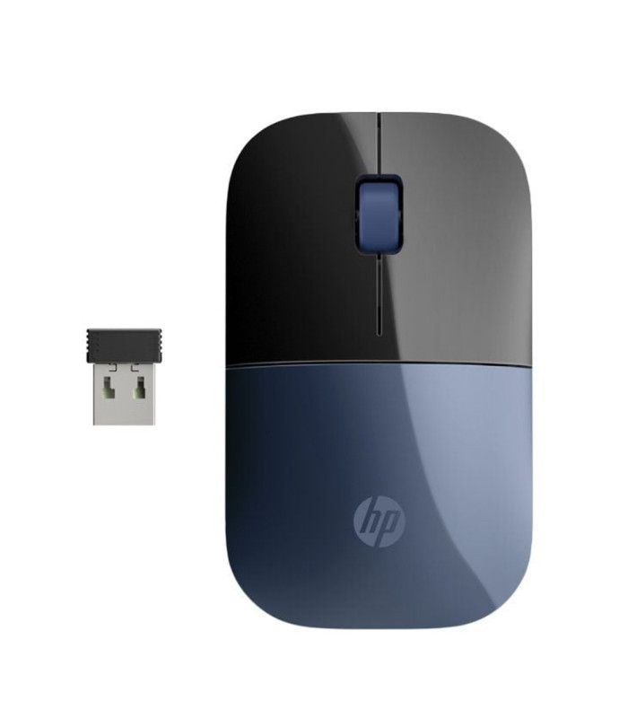 Raton inalambrico hp wireless z3700 negro azul