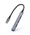 Hub slim ewent 4 puertos usb + entrada y salida - usb tipo a