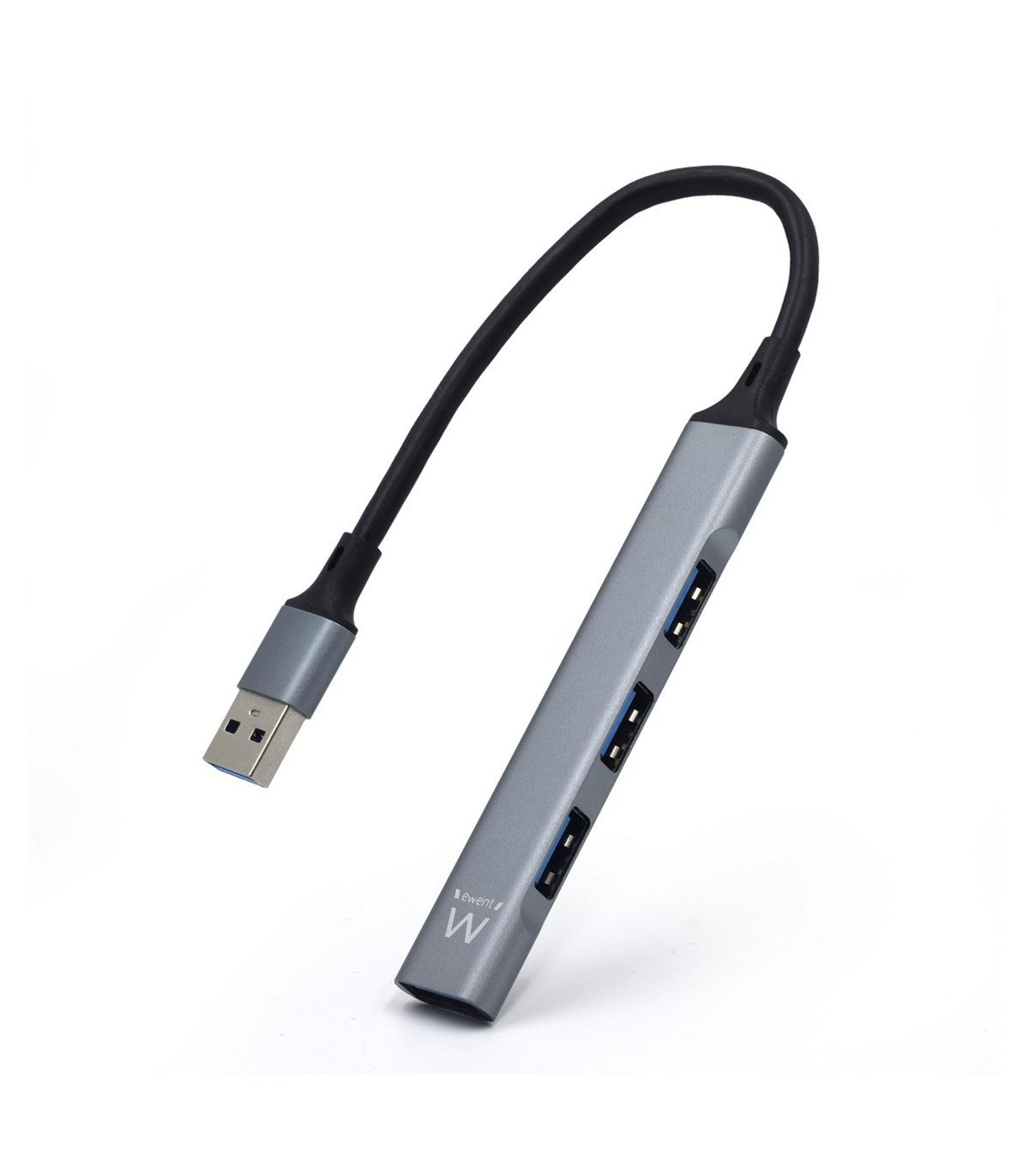 Hub slim ewent 4 puertos usb + entrada y salida - usb tipo a