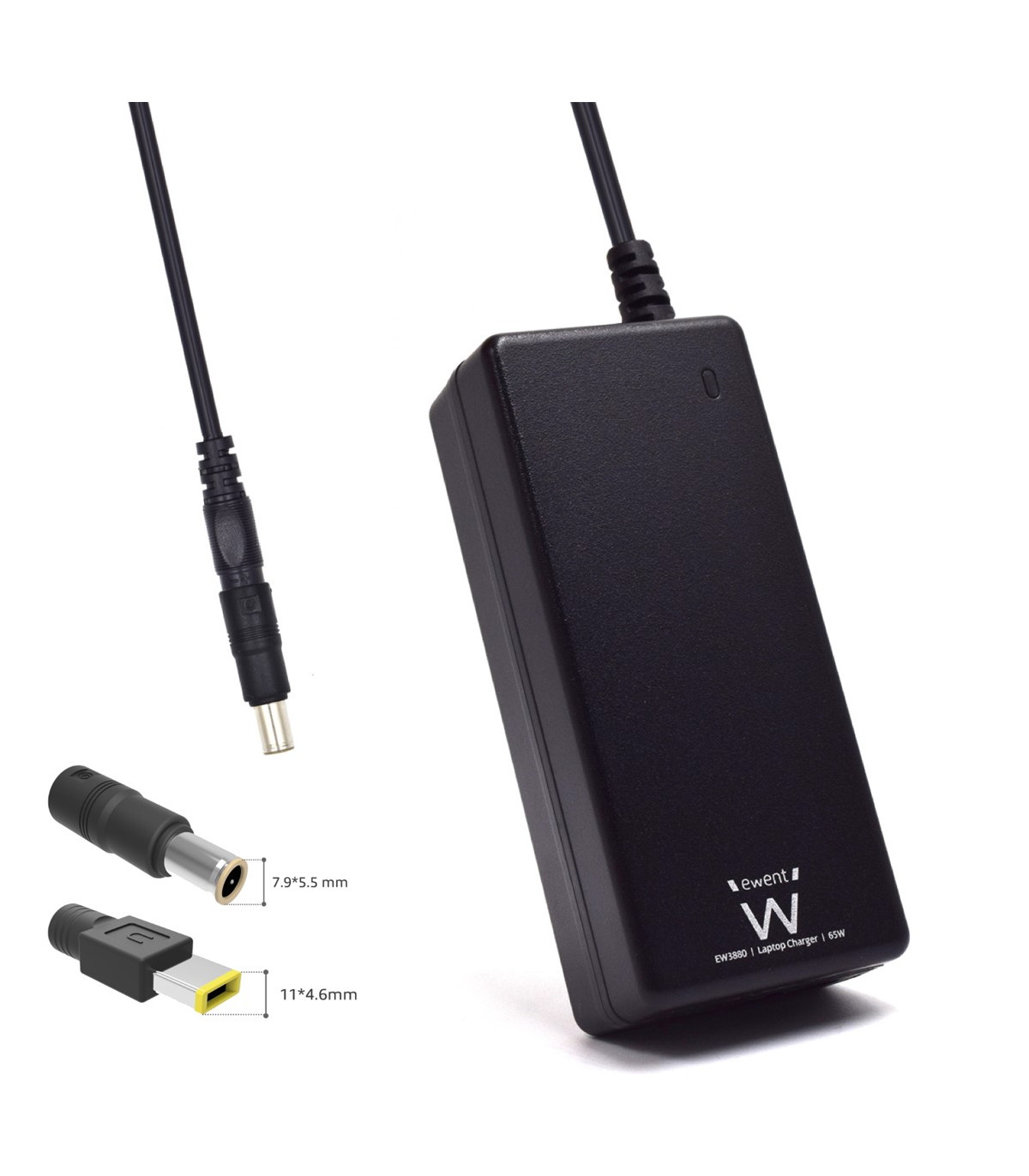 Cargador ewent ew3897 para portatiles ibm - lenovo 65w 20v