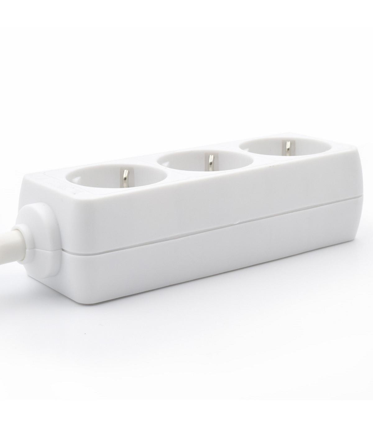 Regleta ewent 3 tomas shucko y 1.5 metros de cable blanco