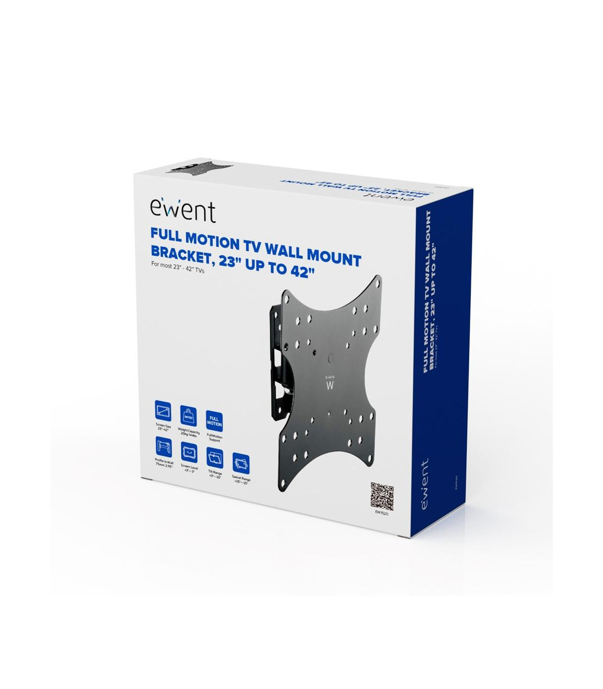 Soporte de pared ewent ew1520 para tv de 23 pulgadas - 42 pulgadas carga maxima 20kg