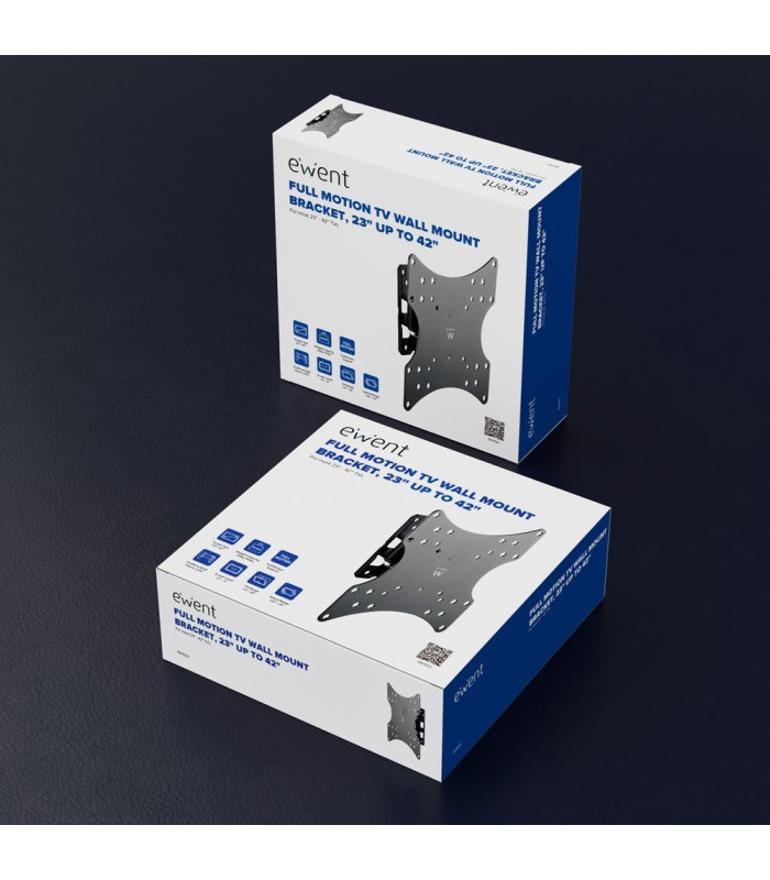 Soporte de pared ewent ew1520 para tv de 23 pulgadas - 42 pulgadas carga maxima 20kg