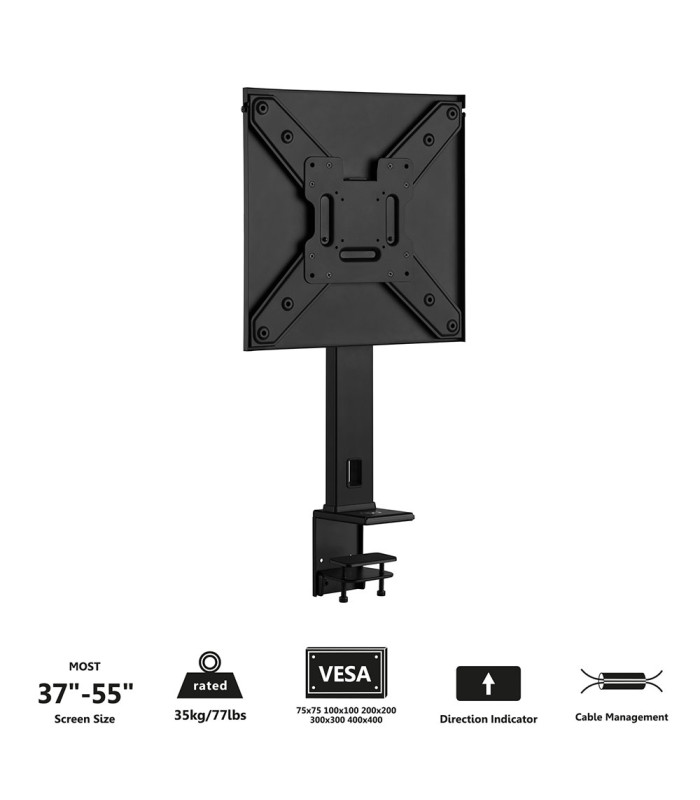 Soporte - abrazadera para escritorio ewent ew1543 para tv 37 pulgadas - 55 pulgadas carga maxima 35kg