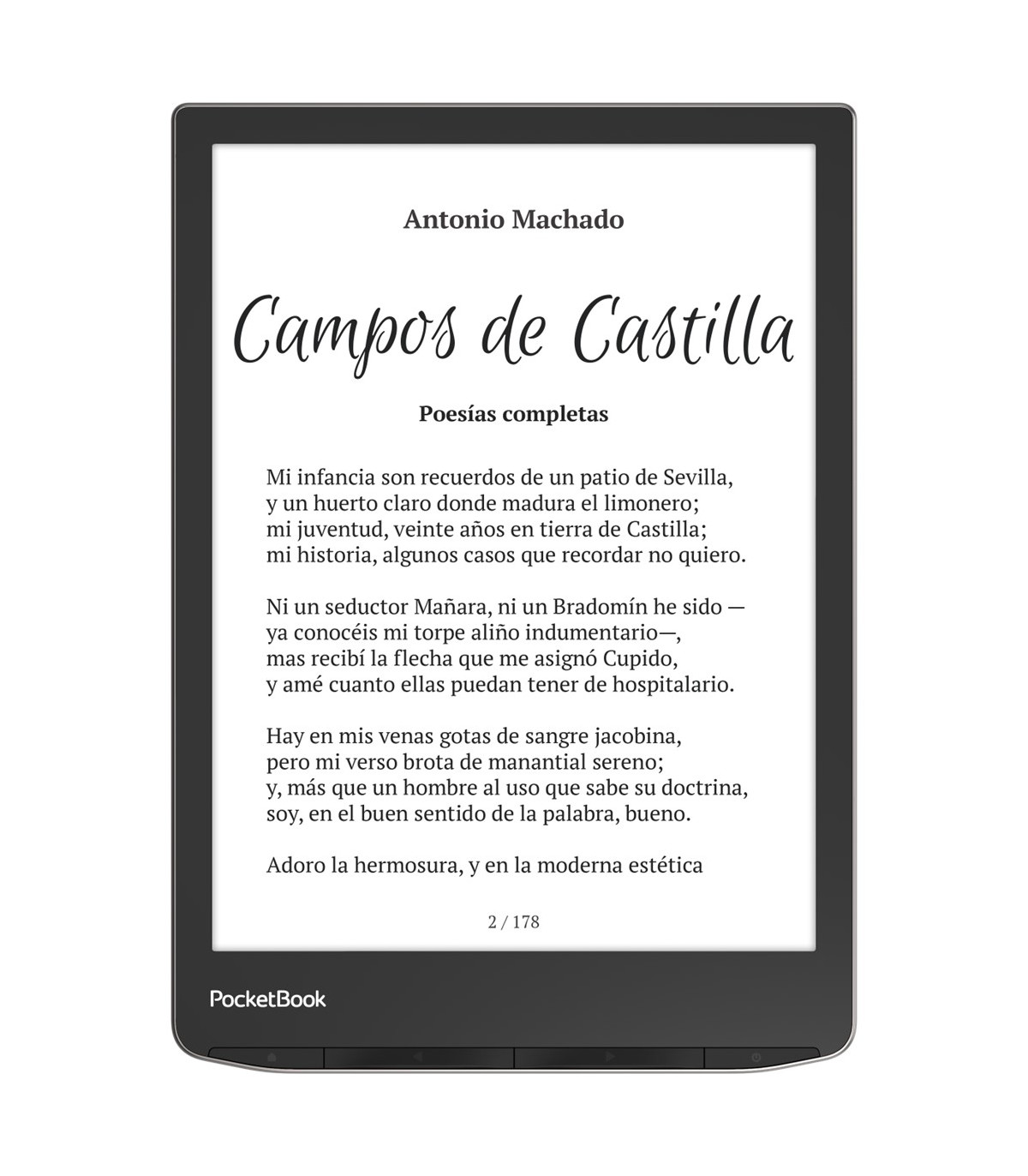 Ebook pocketbook inkpad 4 7.8 pulgadas 32gb stardust silver