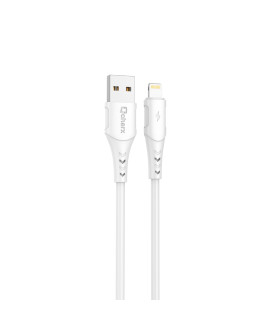 Cable qcharx lisbon usb a tipo c 3a - 1 m - pvc blanco