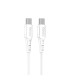 Cable qcharx sofia tipo c a tipo c 3a 60w - 1 m - pvc blanco