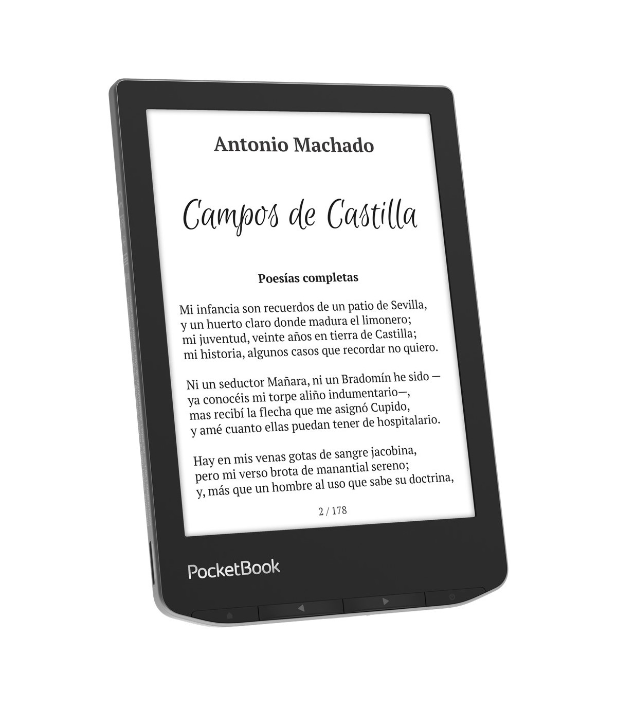 Libro electronico ebook pocketbook verse 6 pulgadas 8gb gris niebla - mist grey