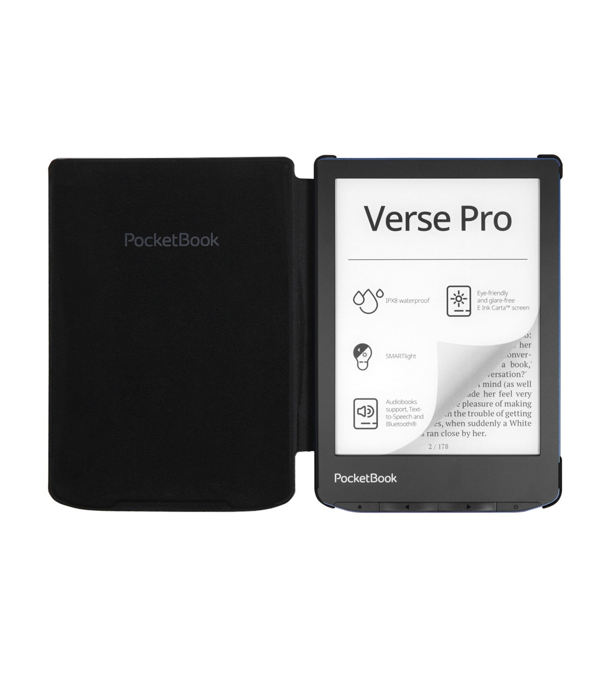 Pocketbook funda shell series verse + verse pro - negro