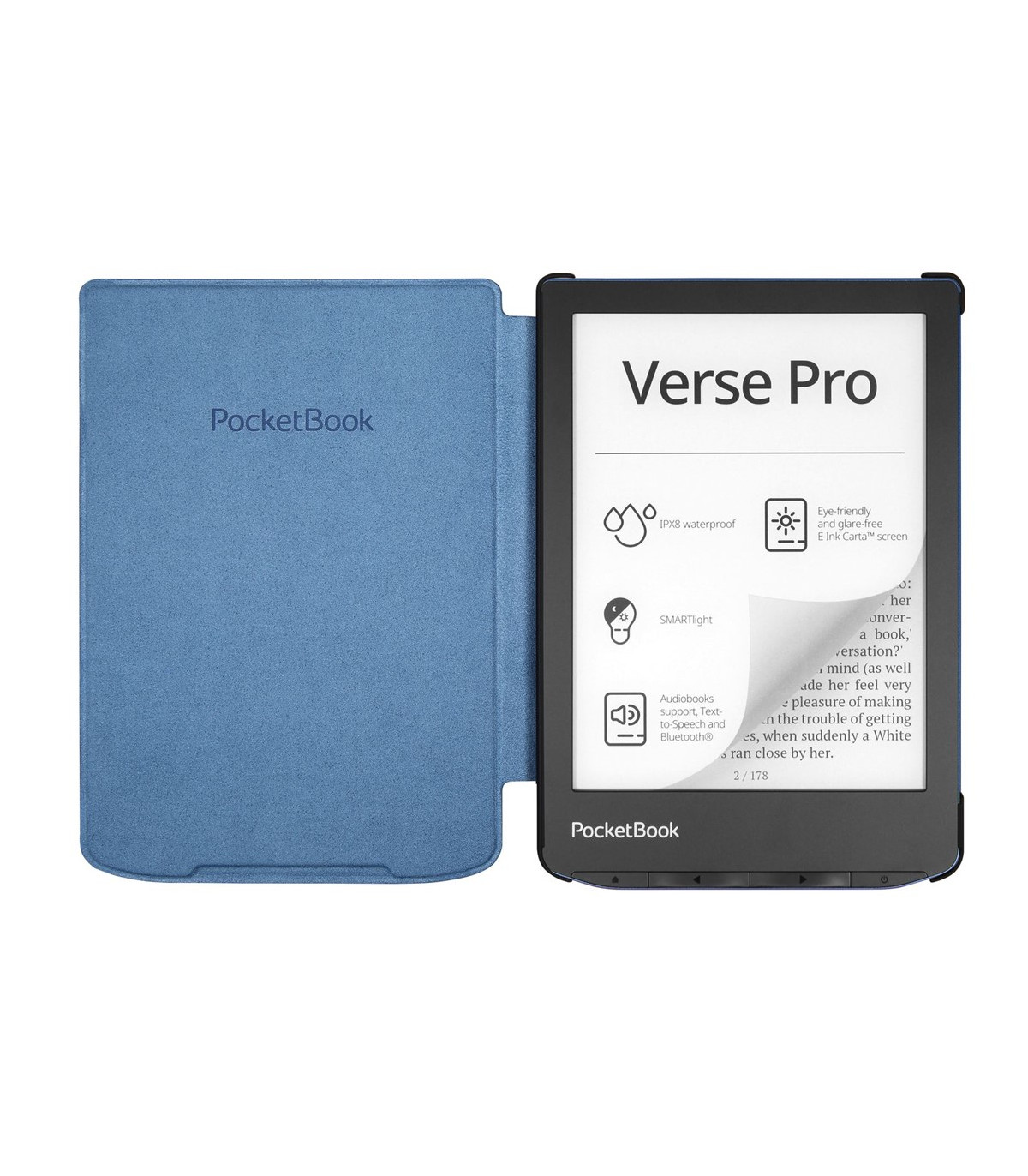 Pocketbook funda shell series verse + verse pro - azul