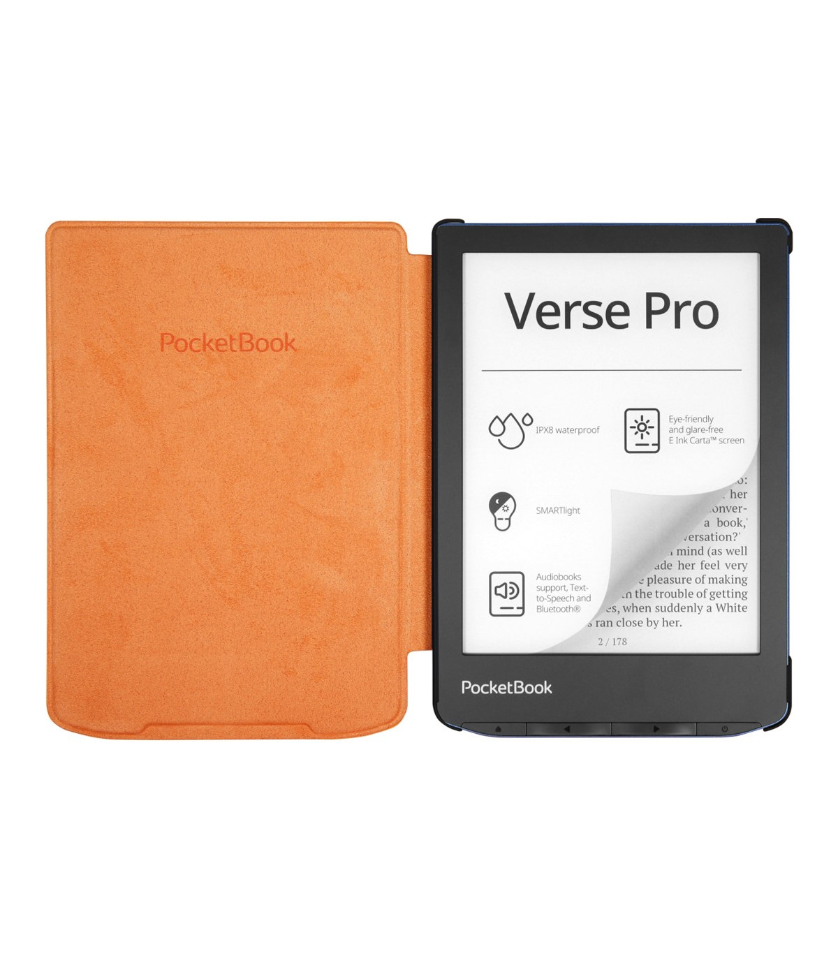 Pocketbook funda shell series verse - verse pro - naranja