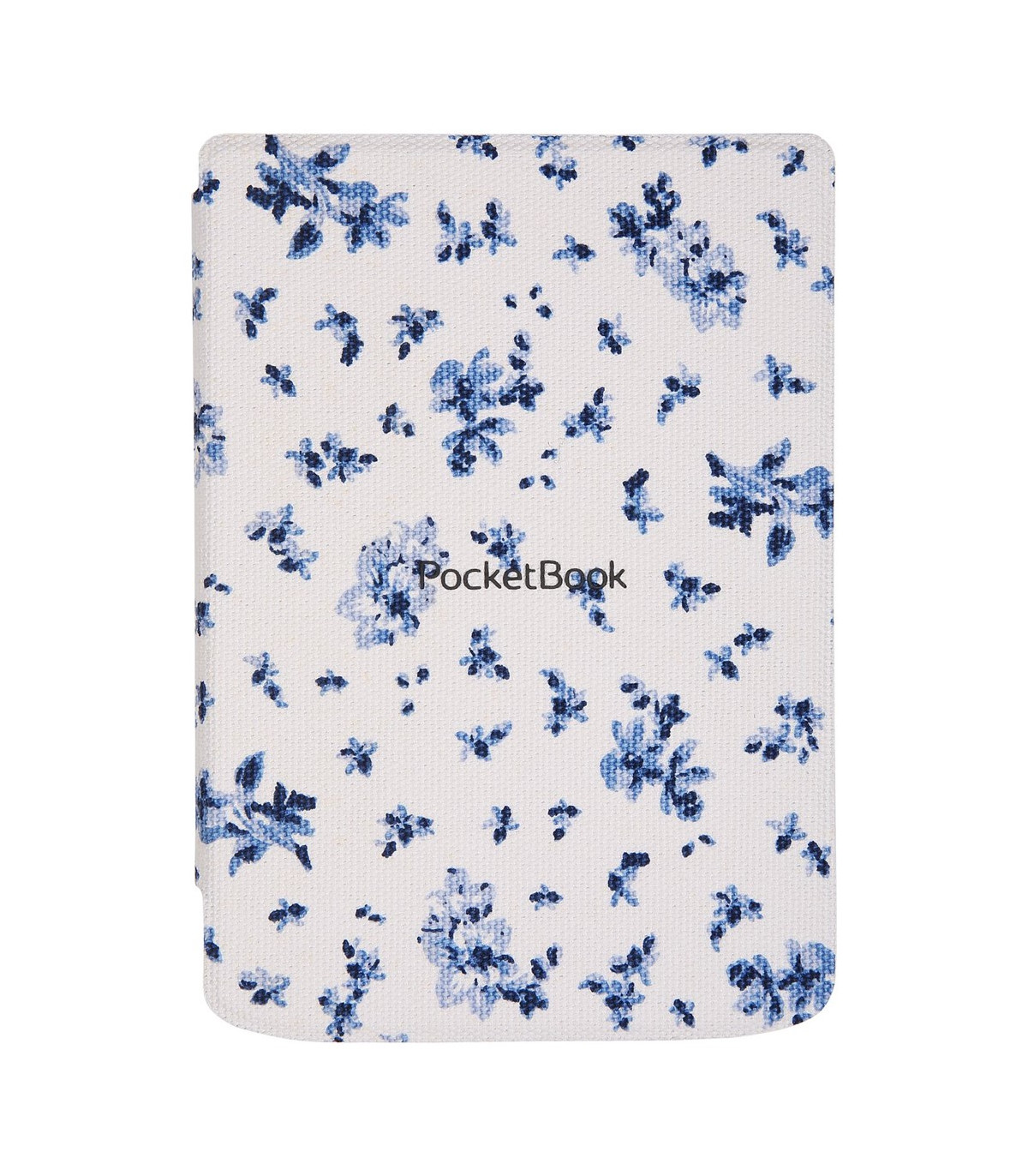 Pocketbook funda shell series verse + verse pro - patron flores blanco azul