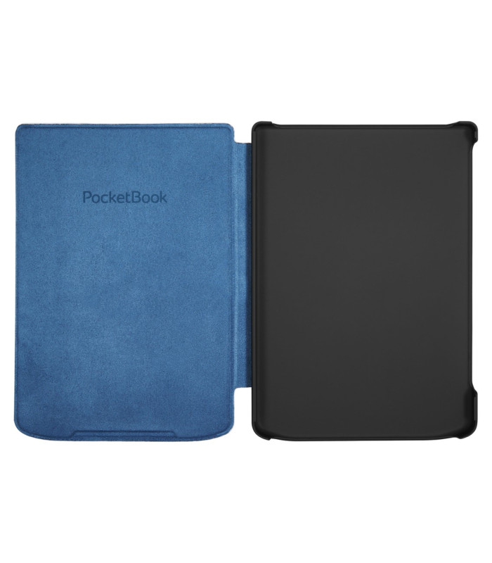 Pocketbook funda shell series verse + verse pro - patron flores blanco azul