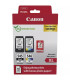 Multipack tinta canon pg - 545xl - cl - 546xl + papel 50 hojas