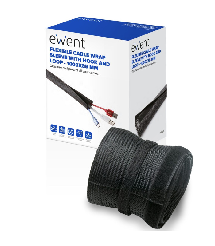 Manguito flexible con velcro ewent ew1557 1000x85mm
