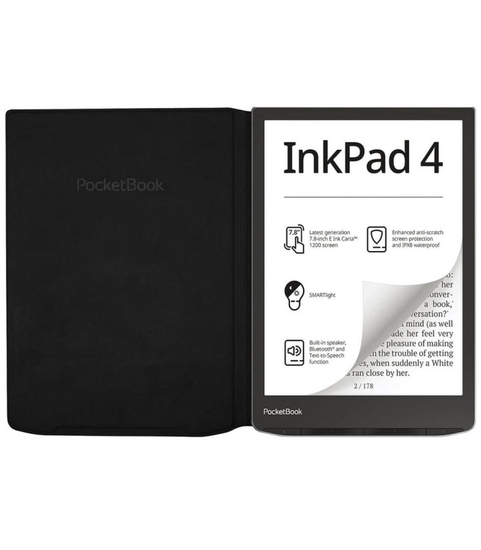 Pocketbook funda 743 flip cover negro version ww para inkpad 4 - inkpad color 2 y 3