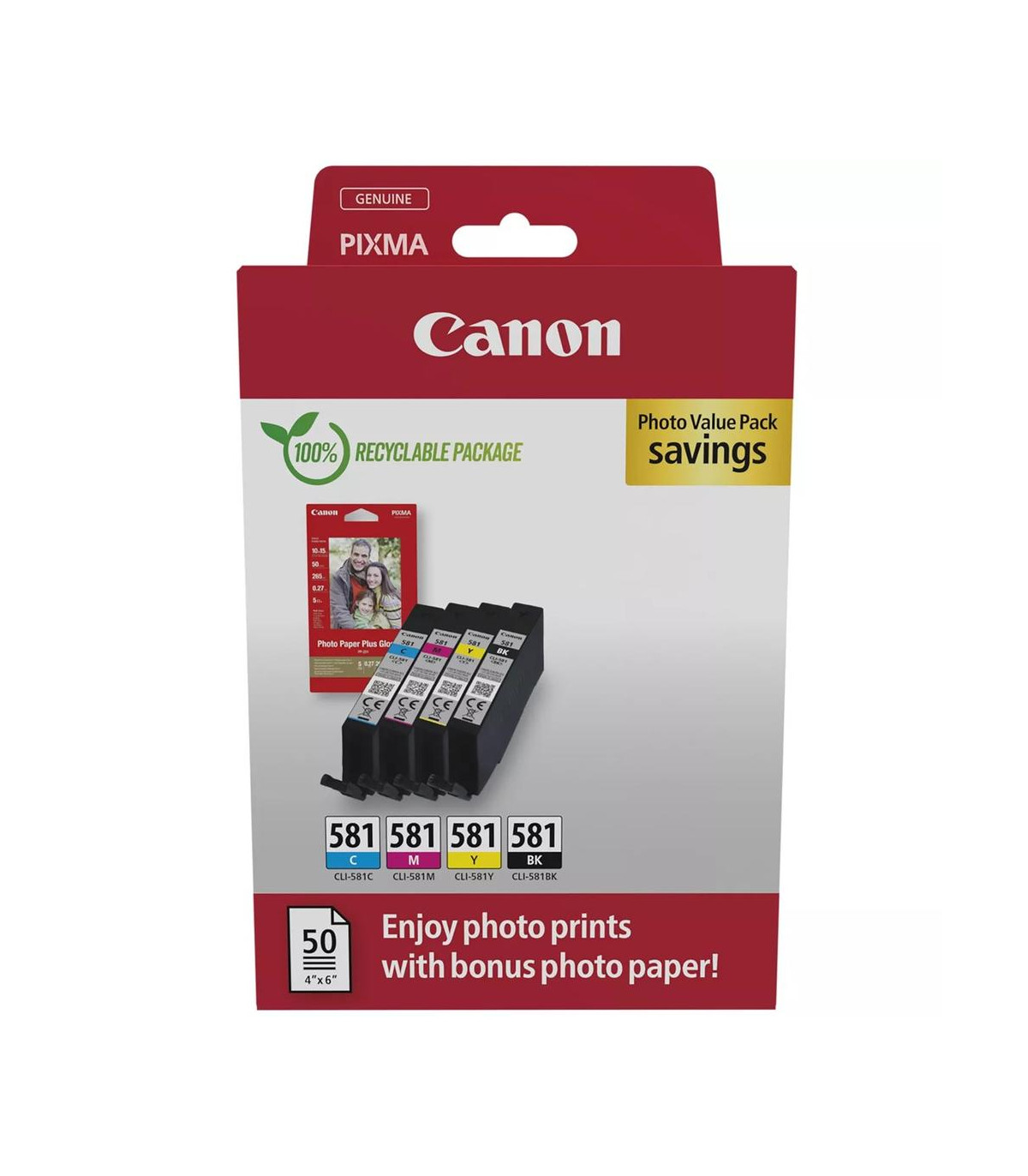 Multipack canon cli 581 bk - c - m - y