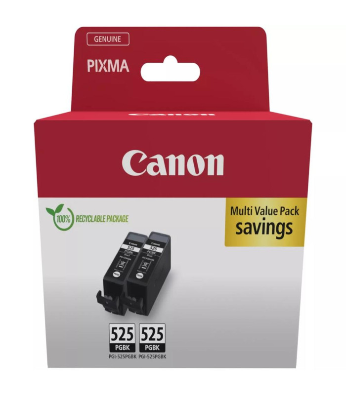 Pack cartucho tinta canon pgi - 525pgbk