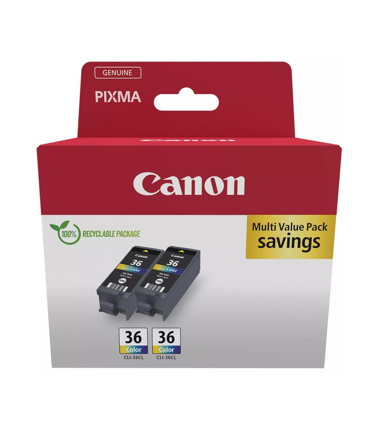 Multipack canon cli - 36 c - m - y 2 unidades