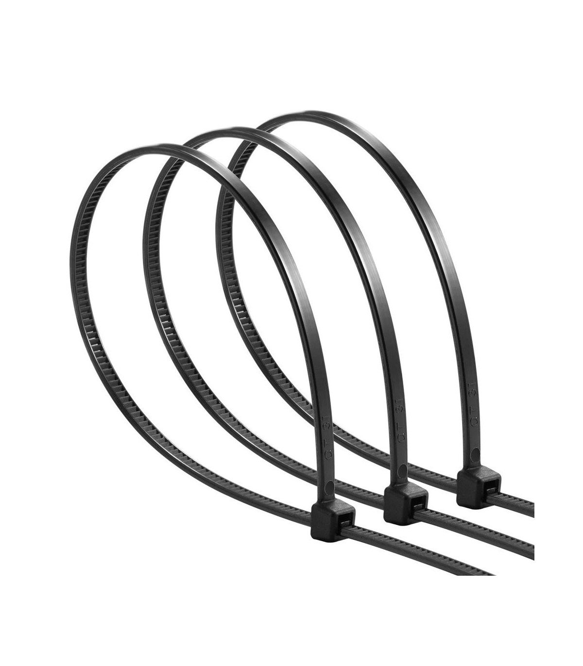 Bridas de nailon negro ewent ew1564 200mm x 2.5mm 100u