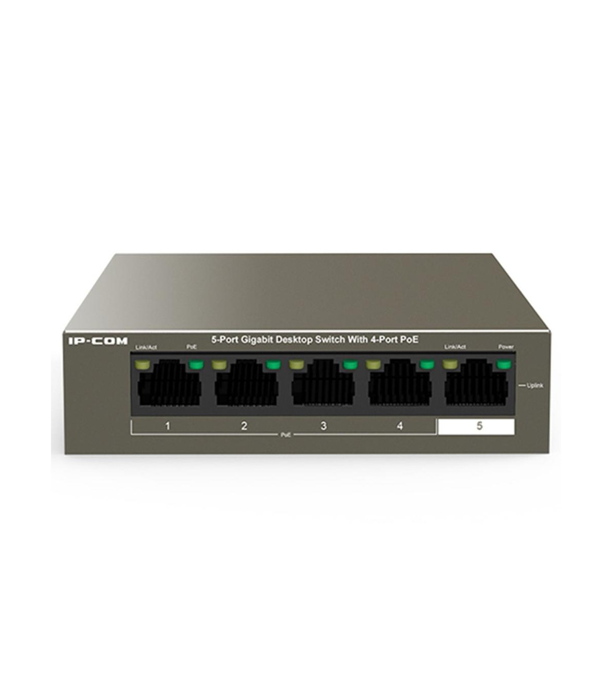 Switch ip - com g1105p - 4 - 63w 5 puertos
