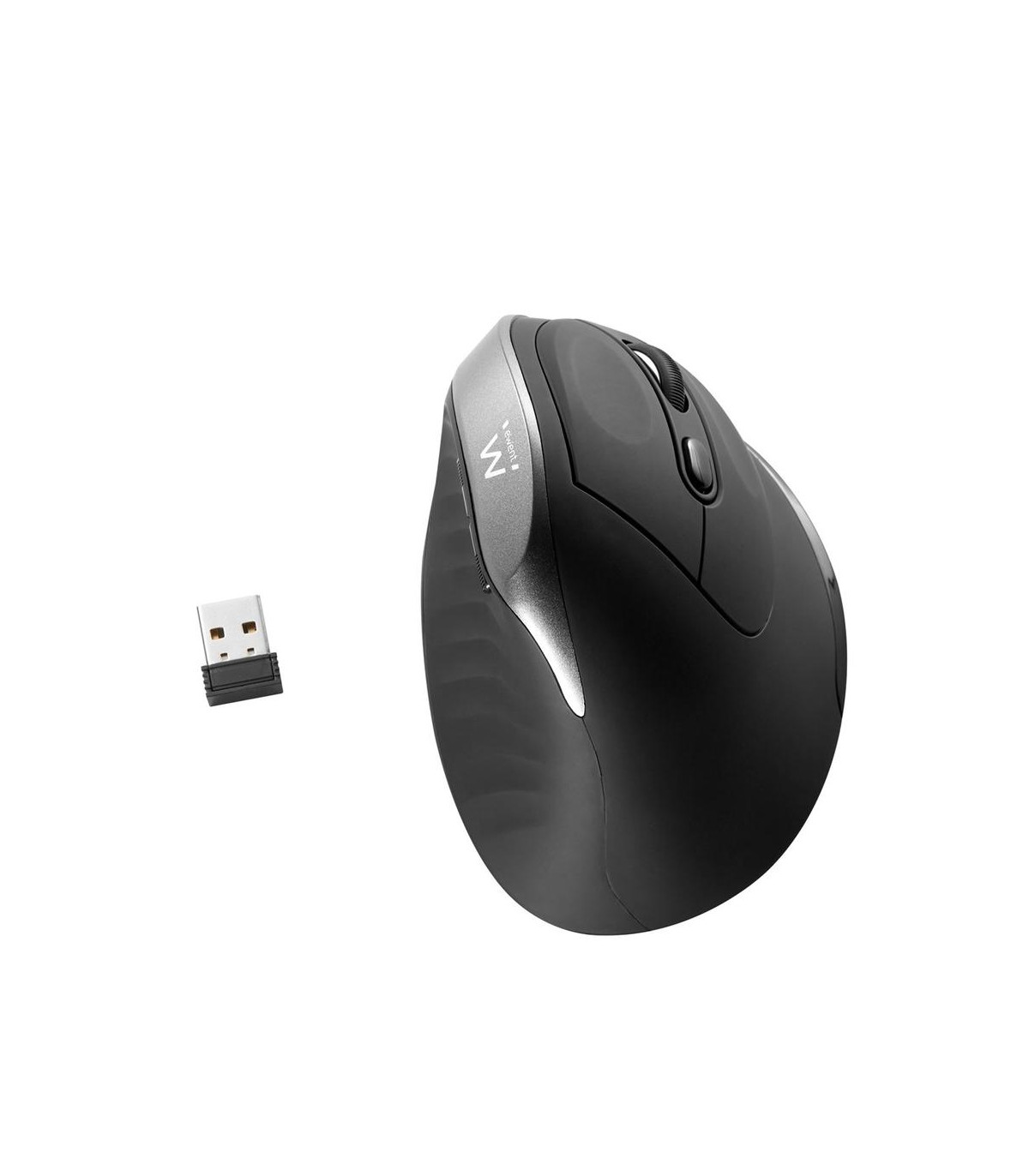 Raton ergonomico inalambrico ewent ew3229 gris
