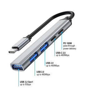 Dock ewent ew1149 usb tipo c 5 en 1