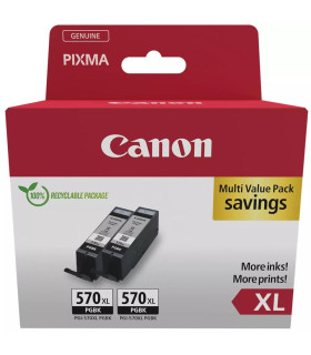 Pack cartucho tinta canon pgi - 570xl negro 2 uds