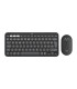 Teclado + mouse logitech pebble 2 combo inalambrico negro