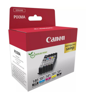 Multipack canon pgi - 580 pgbk + cli - 581 cymbk