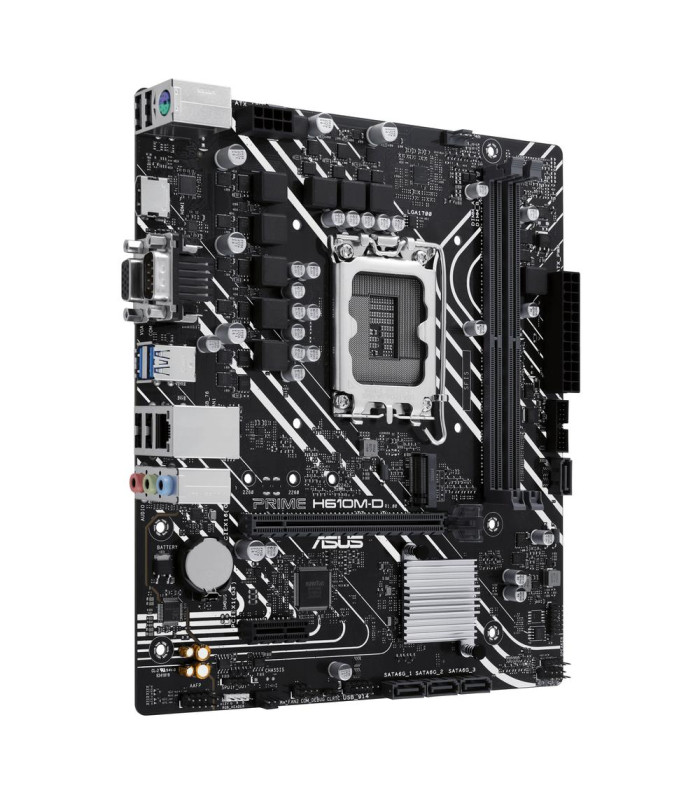Placa base asus intel prime h610m - d socket 1700 ddr5 x2 max 96gb 4800mhz d - sub hdmi matx