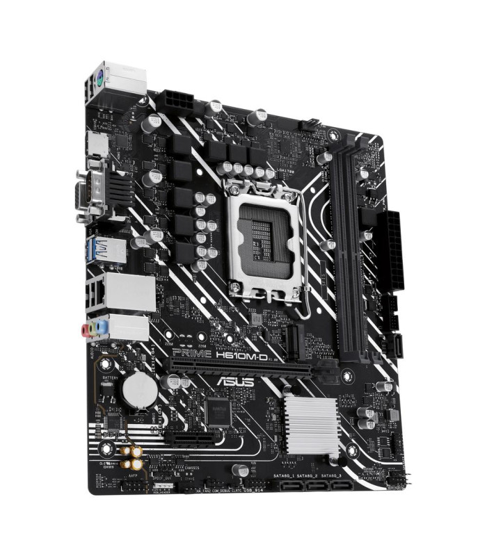 Placa base asus intel prime h610m - d socket 1700 ddr5 x2 max 96gb 4800mhz d - sub hdmi matx