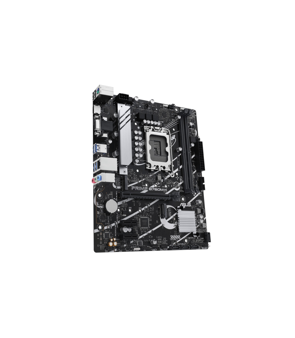 Placa base asus intel prime b760m - k socket 1700 ddr5 x2 max 96gb hdmi d - sub matx