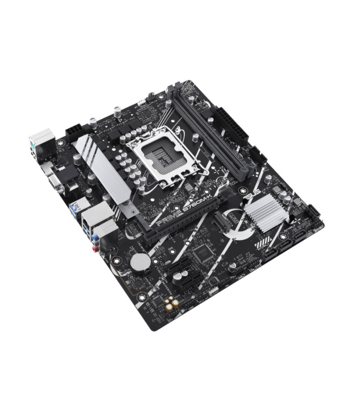 Placa base asus intel prime b760m - k socket 1700 ddr5 x2 max 96gb hdmi d - sub matx