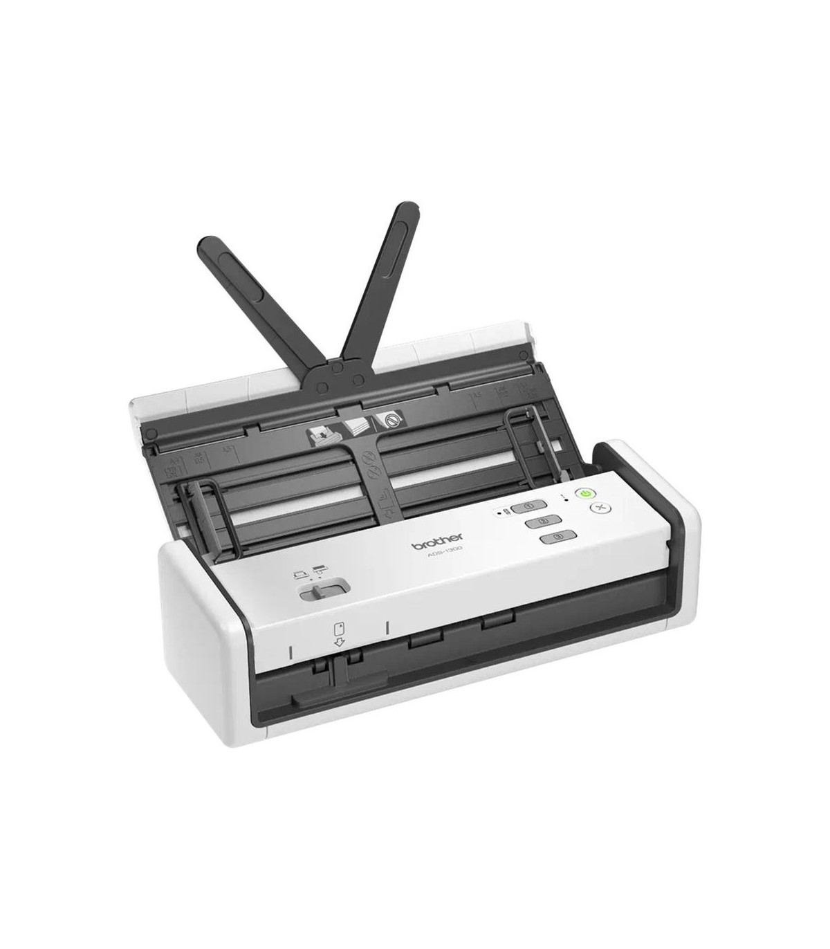 Escaner sobremesa brother ads1300 -  30ppm -  duplex automatico -  usb 2.0 -  usb tipo c -  adf 20 hojas