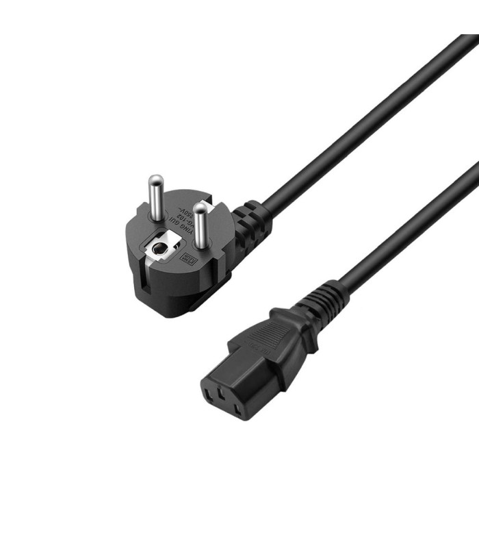 Cable de alimentacion  schuko cee 7 - 7 a iec320 c13 ewent ec1900 1.8m