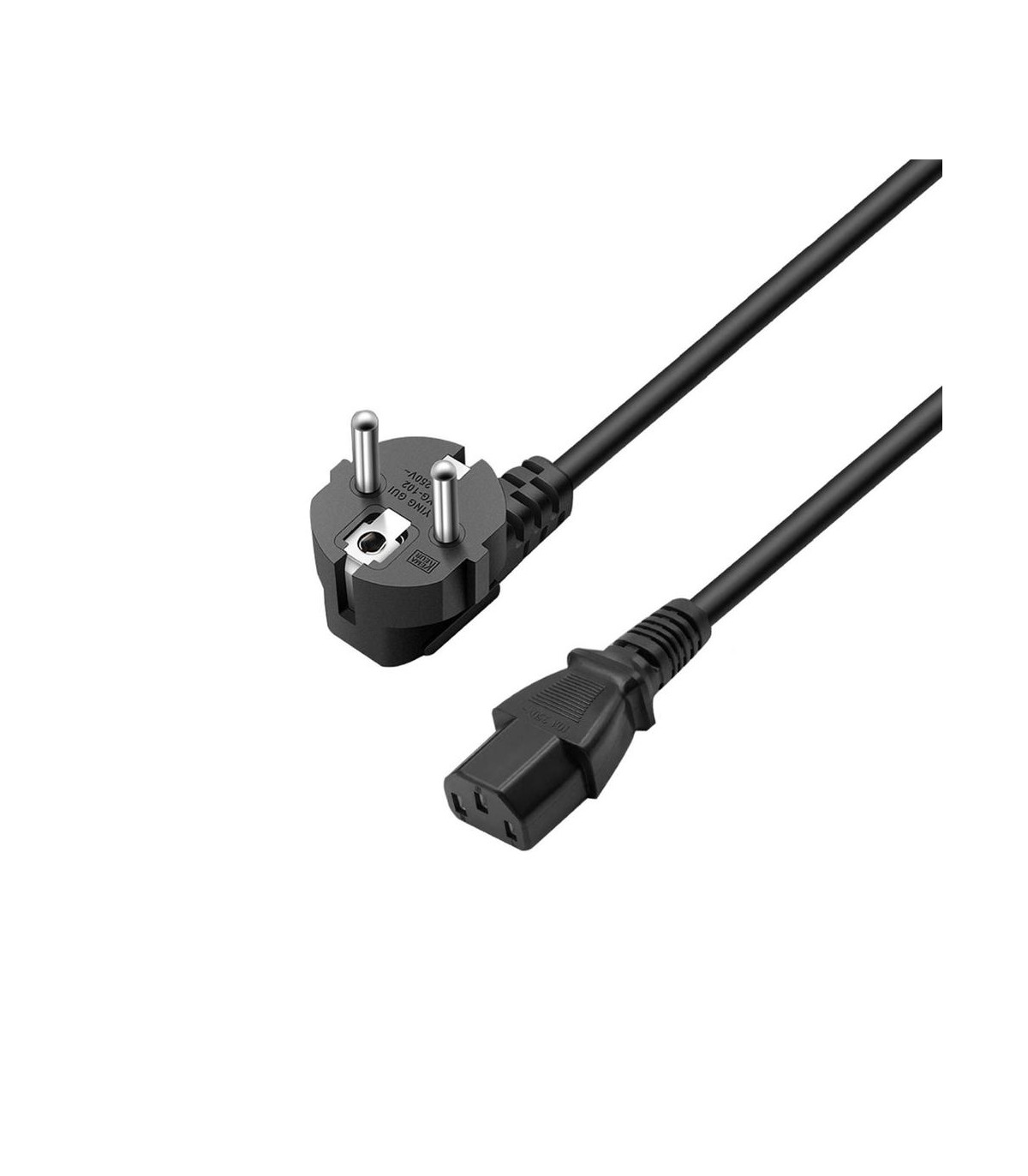 Cable de alimentacion  schuko cee 7 - 7 a iec320 c13 ewent ec1900 1.8m