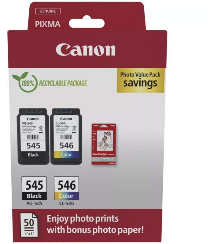 Cartucho tinta canon pg - 545 - cl - 546