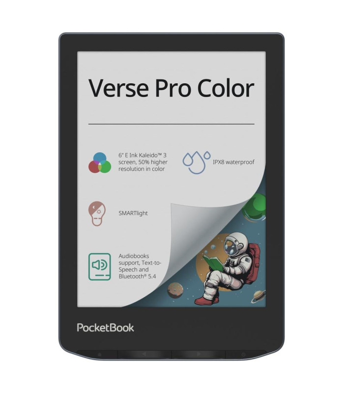 Libro electronico ebook pocketbook verse pro color ereader 6 pulgadas 16 gb stormy sea