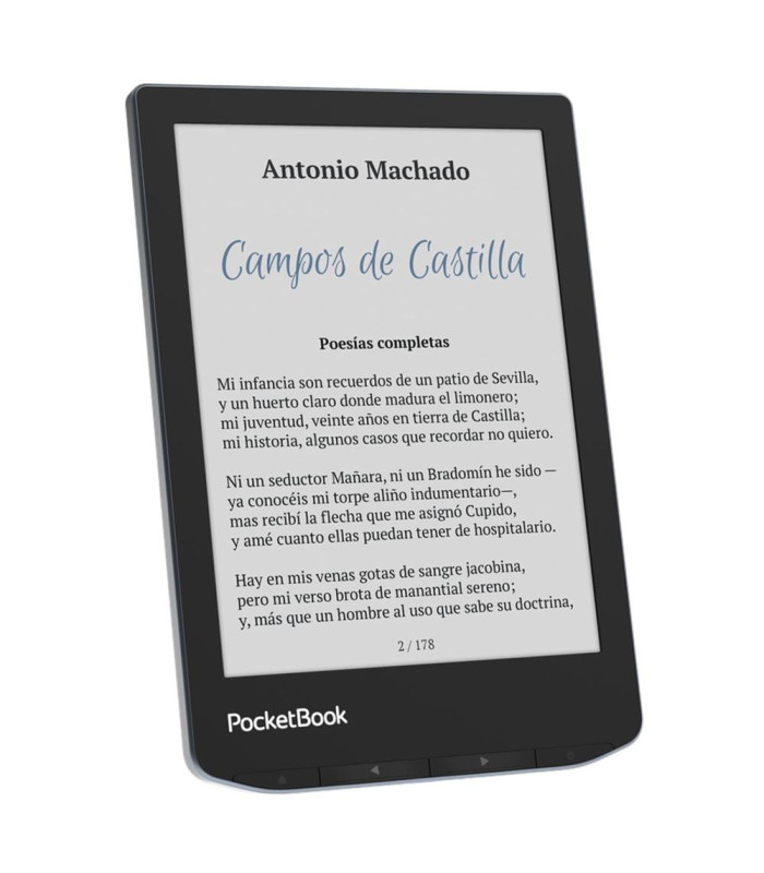 Libro electronico ebook pocketbook verse pro color ereader 6 pulgadas 16 gb stormy sea