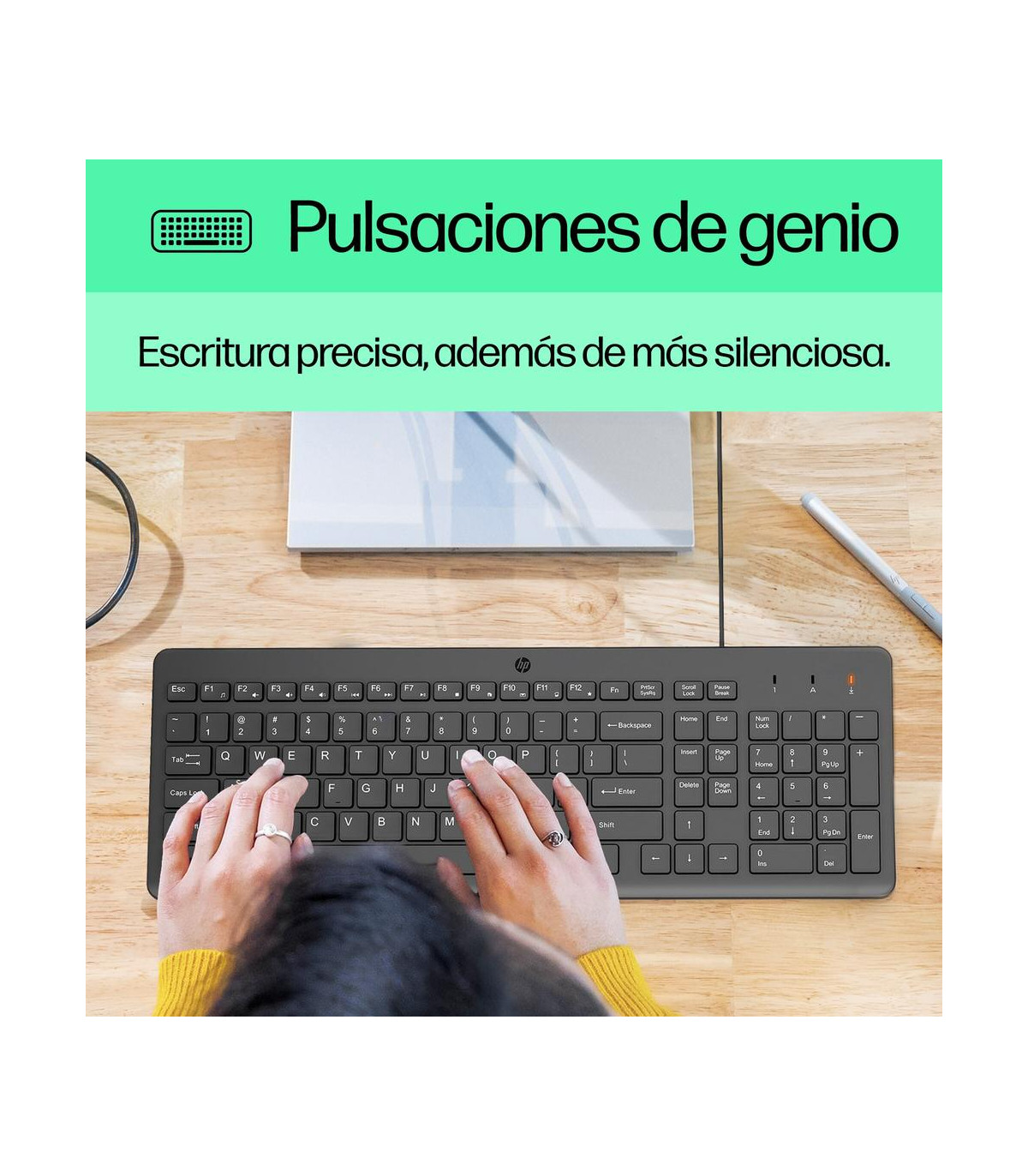 Teclado + raton hp 150 cable