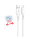 Cable qcharx athens micro usb a usb tipo a - 2m - pvc blanco
