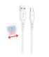 Cable qcharx athens usb tipo c a usb tipo a - 2m - pvc blanco
