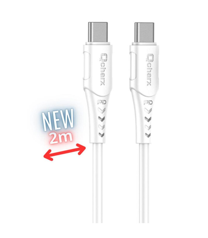 Cable qcharx sofia usb tipo c - 2m - pvc blanco
